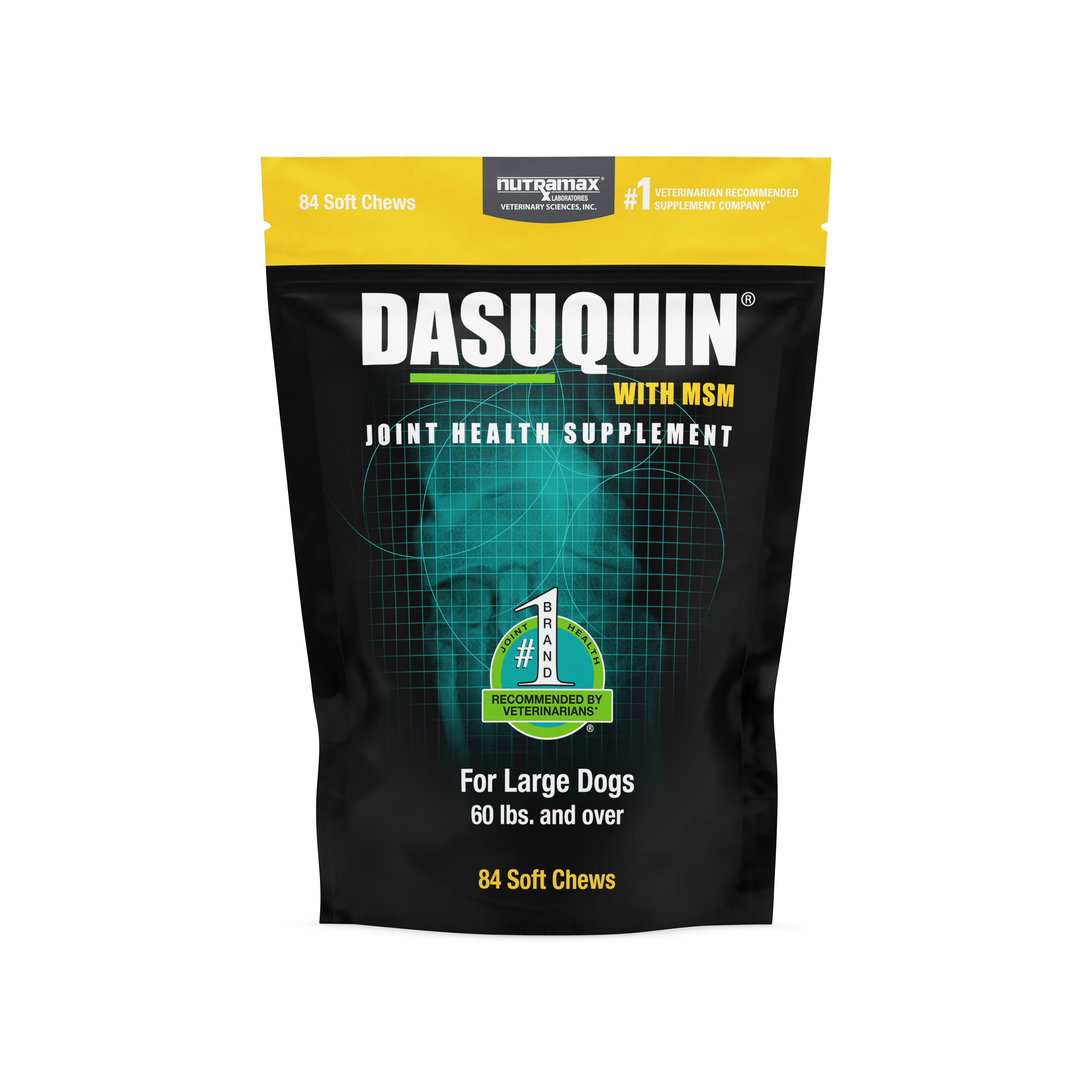 תוסף מפרקים  DASUQUIN Nutramax חטיפים לכלב גדול, 84 יח